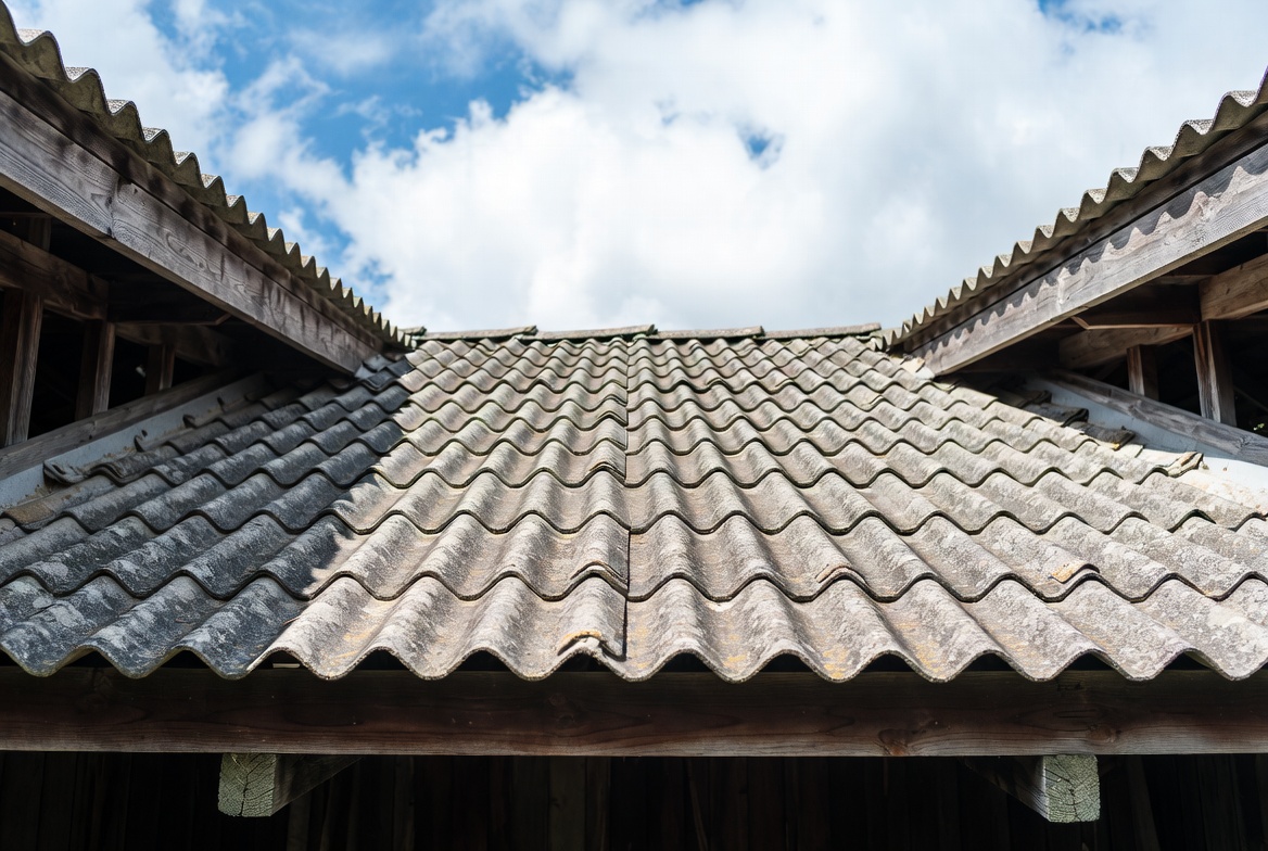 Toiture en fibrociment